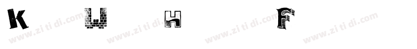 Kudry Weird Headline Font字体转换